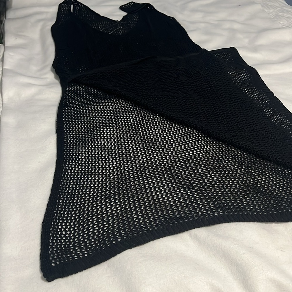 Cupshe Black NWT Knit Cover-Up Beach Dress - S - Picture 6 of 11